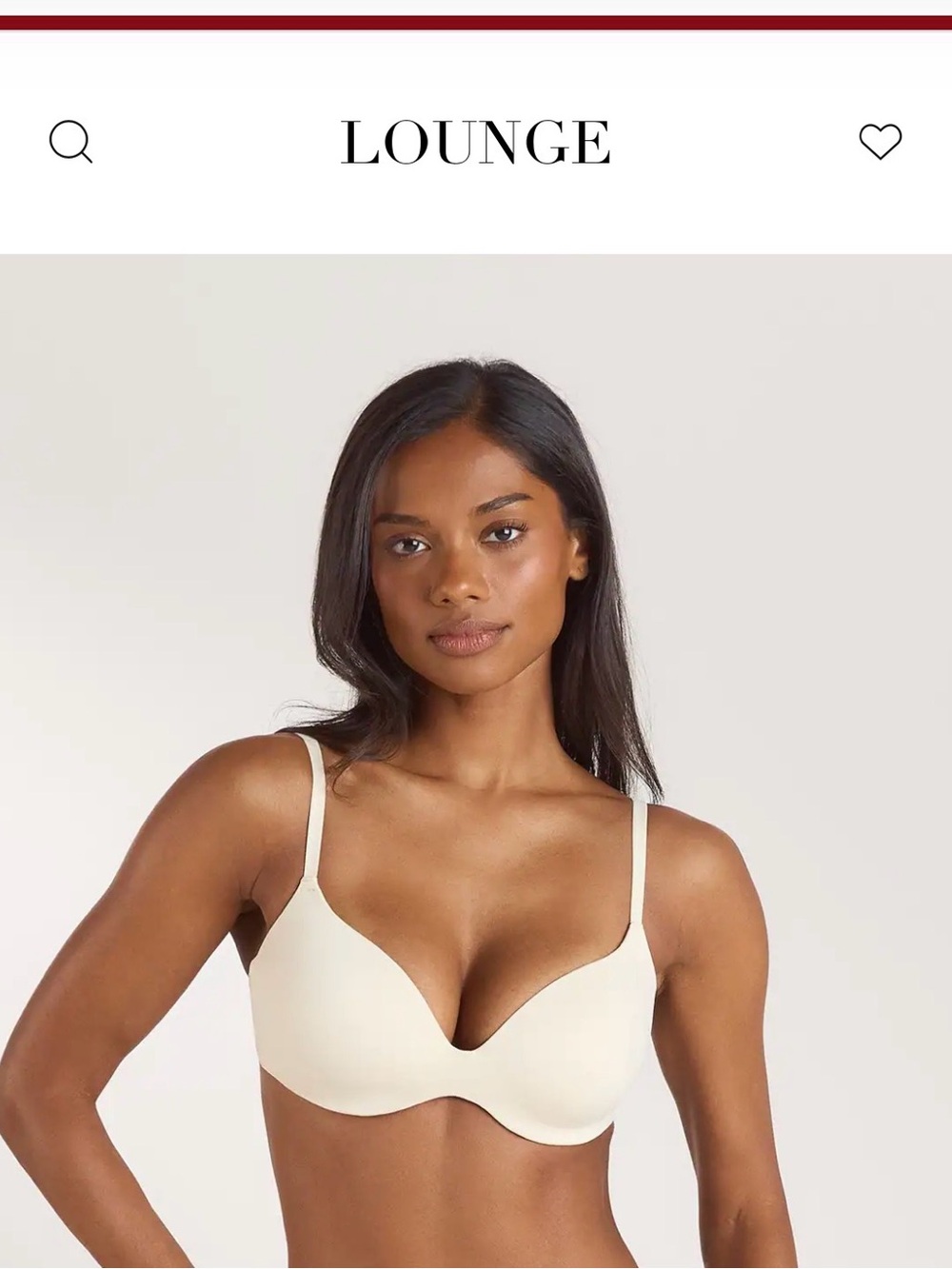 Smooth Padded Bra in Cream Pillow Soft T-Shirt